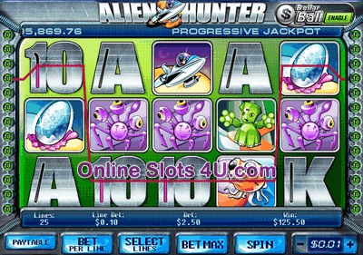 Alien Hunter Slot Game Bonus Game