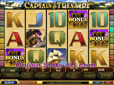 Captains Treasure Pro Slot Free Spins Feature