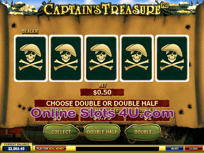 Captains Treasure Pro Slot Gamble Feature