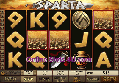 Sparta Slot Game Bonus Game
