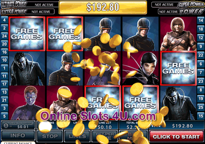X-Men Slot Game Bonus Game