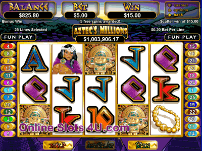 Aztec's Millions Free Spins