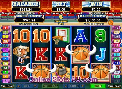 Basket Bull Slot Game Bonus Game