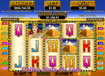 Cleopatras Gold Slot Game Free Spin