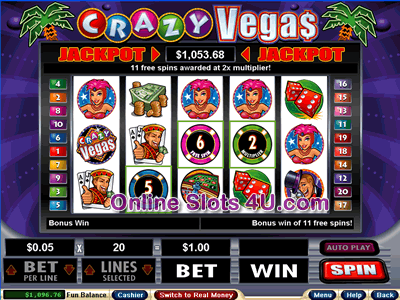 Crazy Vegas Slot Game Free Spins