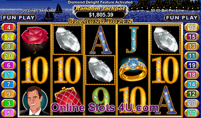 Diamond Dozen Slot Game Bonus Game