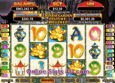 Golden Lotus Slot Game Bonus Game