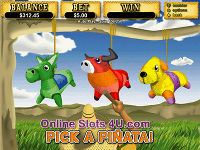 Jackpot Pinata Slot Game Bonus Game