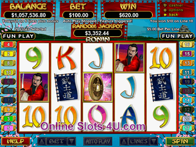 Ronin Slot Game Free Spins