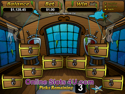 Sunken Treasure Slot Game Bonus Game