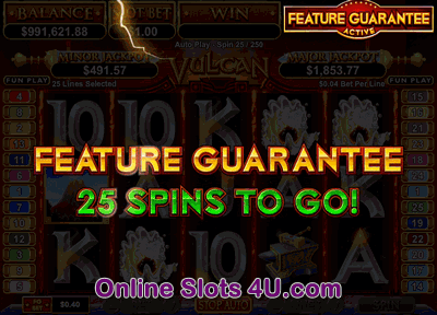 Vulcan Slot Game Bonus Game