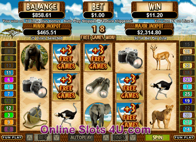 White Rhino Slot Game Bonus Game