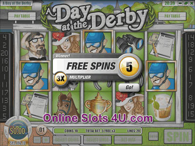 A Day At The Derby  Slot Game Bonus Game