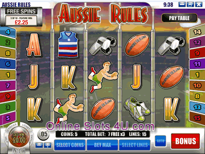 Aussie Rules Slot Game Bonus Game