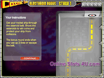 Cosmic Quest Slot Game Bonus Game