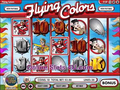 Flying Colors Slot Bonus Game