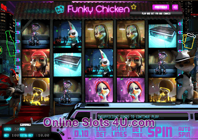 Funky Chicken Slot Game Bonus Game