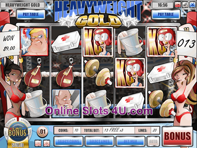 Heavy Weight Gold Slot Bonus Game