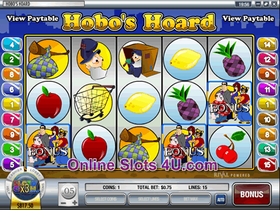 Hobo's Hoard Slot Game Bonus Game