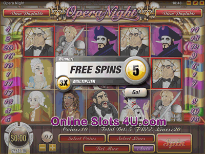 Opera Night  Slot Game Bonus Game