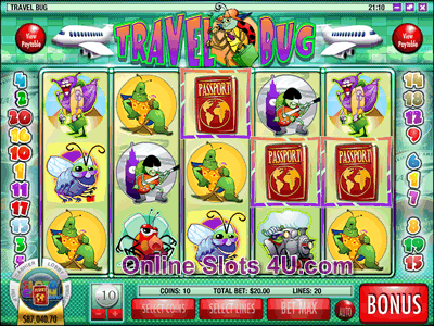 Travel Bug Slot Game Bonus Game