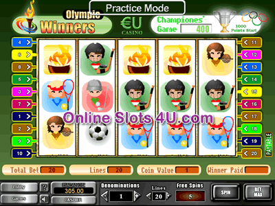 Olympic Winners Slot Game Free Spins