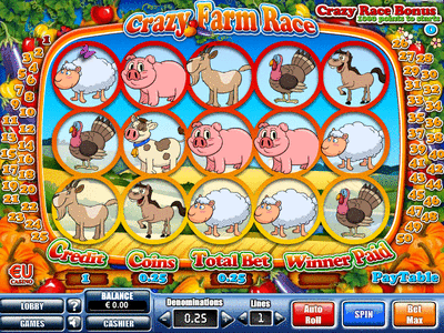 Crazy Farm Race Slot Machine