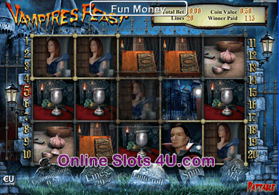 Play the Free Slot Vampires Feast Super Spin From SkillOnNet Casinos
