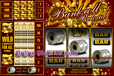 Bankroll Relaod 3 Line Slots Game
