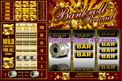 Bankroll Reload 5 Line Slots Game