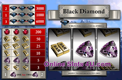Black Diamond 3 Line Slots