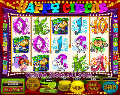 Happy Circus Slot Game Bonus Game