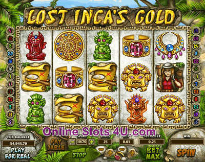 Lost Inca's Gold Slot Game Bonus Game