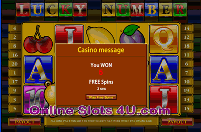 Lucky Numbers Slot Game Free Spin Game
