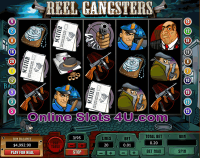 Reel Gangsters Slot Game Bonus Game