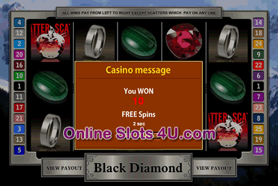 Black Diamond 25 Line Slots Game Free Spins Game