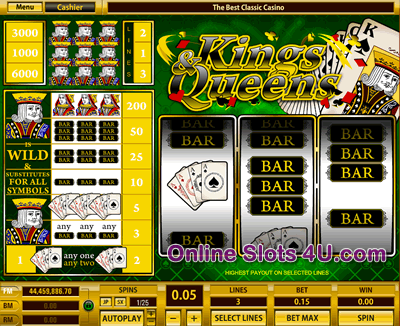 King and Queens Slots Game