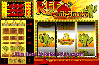 Red Chilli Hunter 5 Line Slot Game