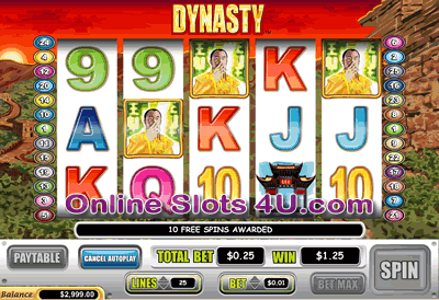 Dynasty Slot Free Spins