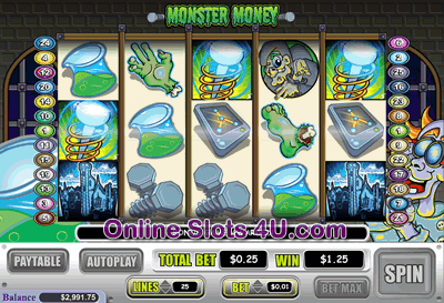 Monster Money Slot Bonus Game