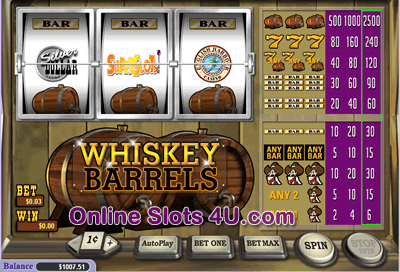 Whiskey Barrels Slot