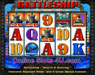Battleships Search and Destroy Slot Game Bonus Game