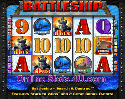 Battleships Search and Destroy Slot Game Bonus Game