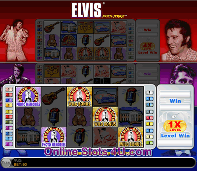 Elvis Multi Strike Slots Game Bonus Game