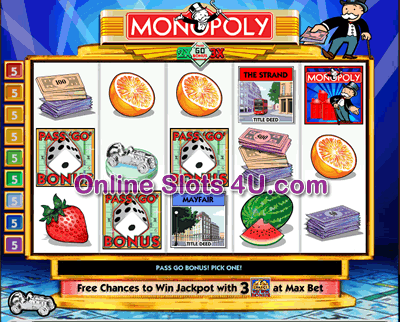 MegaJackpots Monopoly Slot Free Spin