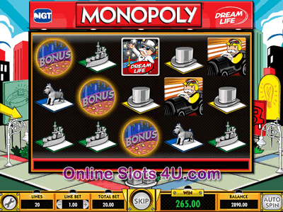 Monopoly Plus Slot Game Bonus Game