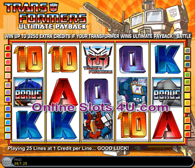 Transformers Slots Game Free Spins Game