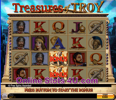 Treasure of Troy Slot Free Spin
