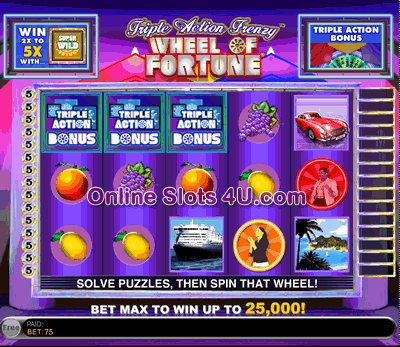 Wheel of Fortune Triple Action Slot Free Spin