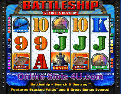 Battleships Search and Destroy Slot